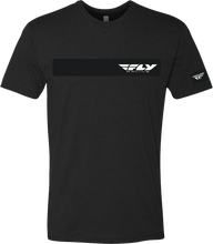 Load image into Gallery viewer, Black Fly Racing Fly Corporate Tee in medium size, featuring the Fly Racing logo and casual t-shirt design.
