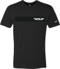 Black Fly Racing Fly Corporate Tee in medium size, featuring the Fly Racing logo and casual t-shirt design.