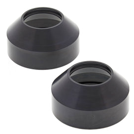 All Balls Fork Dust Seal Kit 22-57131 with gaskets and seals for motorcycle forks, showing detailed close-up of the seals.