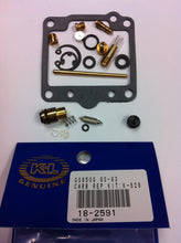 Load image into Gallery viewer, K&amp;L Carburetor Repair Kit 118-2591 for intake, carburetor, and fuel system, showing various gaskets and components on a white background.