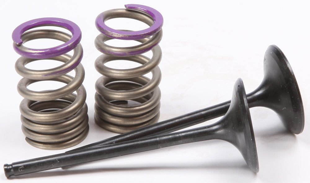 ProX Racing Parts titanium-steel intake valve conversion set for Kawasaki engines, engine component with precise machining.