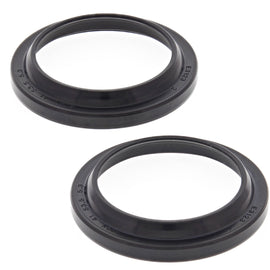 All Balls Fork Dust Seal Kit 22-57118 featuring black rubber gaskets for motorcycle fork suspension protection.