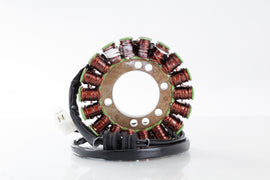 Ricks Motorsport Electric Stator 27-21147, an electrical component with coils and mounting points for motorcycle engine repair.