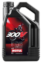 Motul 300V EC Syn 4T Motor Oil 15W50 in a 55-gallon drum, high-performance synthetic engine oil for motorcycles.