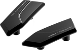 Mirror Block Off Plates Pair Black Bmw