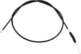 Motion Pro black vinyl clutch cable for motorcycles, showing the flexible cable with protective black vinyl coating.
