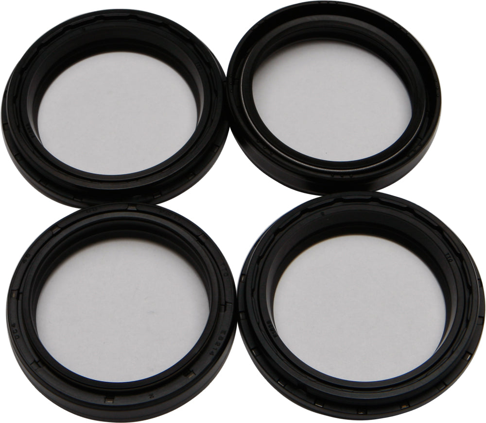 All Balls suspension fork and dust seal wiper kit 22-56141 with black rubber seals and metal components for motorcycle forks