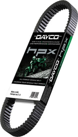 Dayco HPX ATV belt 220-22251, a durable black rubber belt with textured surface for all-terrain vehicle performance.