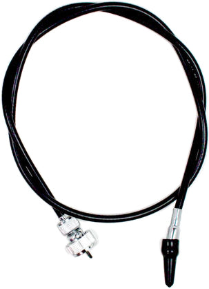 Motion Pro Black Vinyl Speedo Cable 70-6207, a durable hydraulic control line with black vinyl coating, ready for motorcycle use.