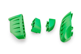 PUIG Rubber End Replacement Frame Slider Pro 2.0 Pr in green, designed for motorcycle protection and crash prevention.