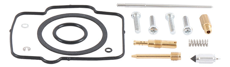 All Balls carburetor rebuild kit for Honda models, includes gaskets and components for fuel system maintenance.
