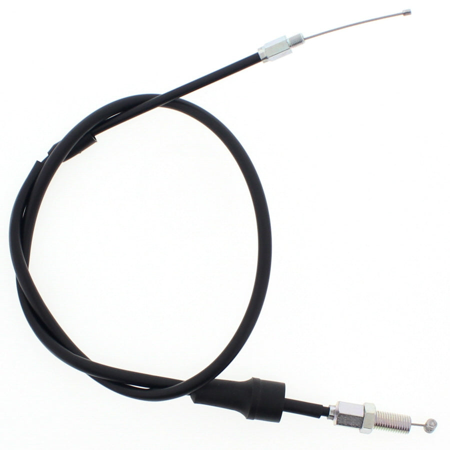 All Balls throttle cable 24-51224 for motorcycle control lines, showing the black cable with metal fittings and protective coating