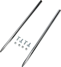 Chrome Fender Trim Set 2-Piece by HardDrive for 1984-2004 trucks, enhances vehicle body appearance with sleek chrome accents.