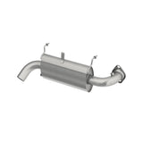 MBRP Exhaust - Single Slip-On System W/ Oval Sport Muffler Chrome - 241-10154