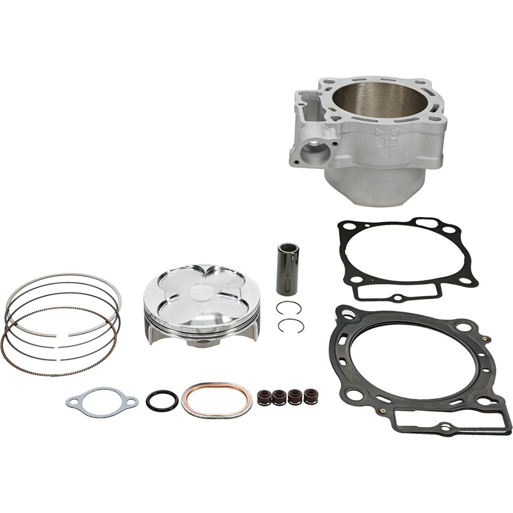 Cylinder Works engine cylinder kit with honed finish, standard size, 14.4:1 compression ratio, shown with cylinder components.