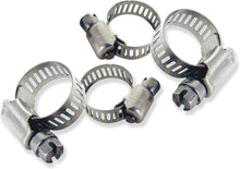 Load image into Gallery viewer, Motion Pro stainless steel hose clamps for intake, carb, and fuel systems, 7/16 to 25/32 inch, 10-pack, durable metal construction.