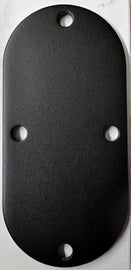 HardDrive engine inspection cover in wrinkle black finish, OEM replacement part #60572-86, for vehicle engine inspection.