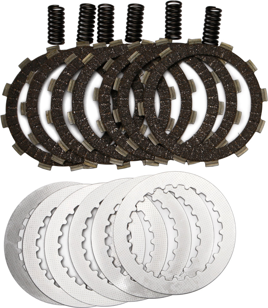 EBC Motorcycle Brakes Dirt Racer Clutch Set DRC2 15-1802 showing clutch plates and components for dirt bike racing.