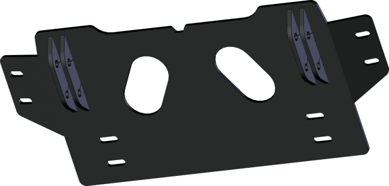 KFI Products plow mount bracket, heavy-duty can mount bracket for snowplow attachment, durable metal construction