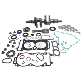 Hot Rods engine bottom end kit Pol 421-HR0118 showing engine components and assembly parts on a white background.