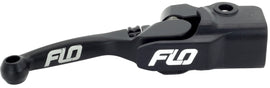 Flo Motorsports Pro 160 brake lever in black for Kawasaki, designed for motorcycle brake system replacement.
