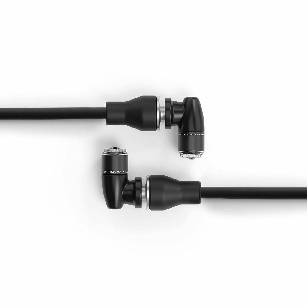 Pair of RIZOMA Light Unit S TS tail and brake lights with black holders, designed for motorcycle or vehicle rear lighting.