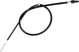 Motion Pro Black Vinyl Speedo Cable 70-5106 for motorcycle, showing the durable black vinyl exterior and steel fittings.