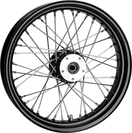 HardDrive RR 40-spoke black bicycle wheel with 18x3.5 inch tires and 3/4 inch axle, featuring hub and pre-1999 design elements