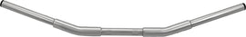 HardDrive Fat Drag-Bar Chrome motorcycle handlebars with 1.25-inch diameter and adjustable drag feature, shiny chrome finish.