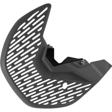 Load image into Gallery viewer, Polisport Plastics grey disc and fork bottom protector for Gas Gas, Husqvarna, KTM motorcycles, showing the plastic component with mounting features.