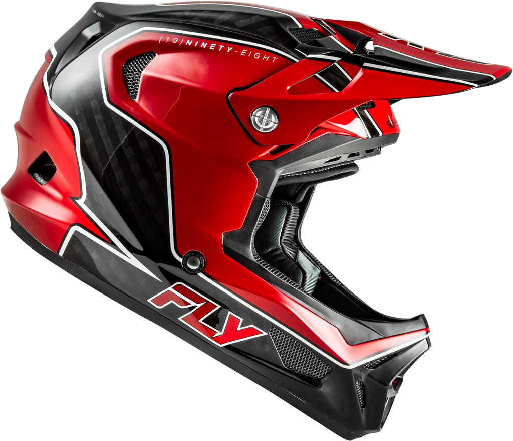 Werx R Flow Carbon Helmet Black Carbon/Red Xl