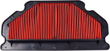 Load image into Gallery viewer, Emgo air filter model 78-9411 showing a close-up of the cylindrical filter element with pleated design for motorcycle or scooter.