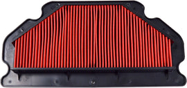 Emgo Air Filter 78-9411 for motorcycles, showing a close-up of the rectangular black air filter with pleated filter media
