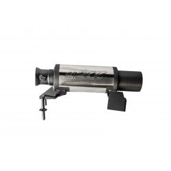 MBRP Exhaust silencer for race stainless steel, model A-C 241-90125R, shown in a close-up view.