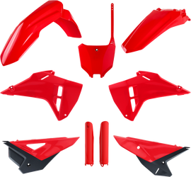 Polisport Plastics Honda CRF restyle body kit in red for model 64-91617, includes front and side panels.