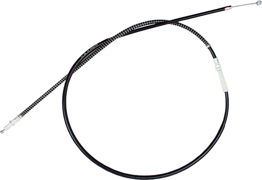 Black vinyl clutch cable by Motion Pro, model 70-3023, with metal fittings, designed for motorcycle clutch control.