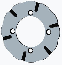 Braking Batfly Oversized Rotor Pol 31-9015 for brake system, showing a large, polished metal brake rotor with detailed surface texture.