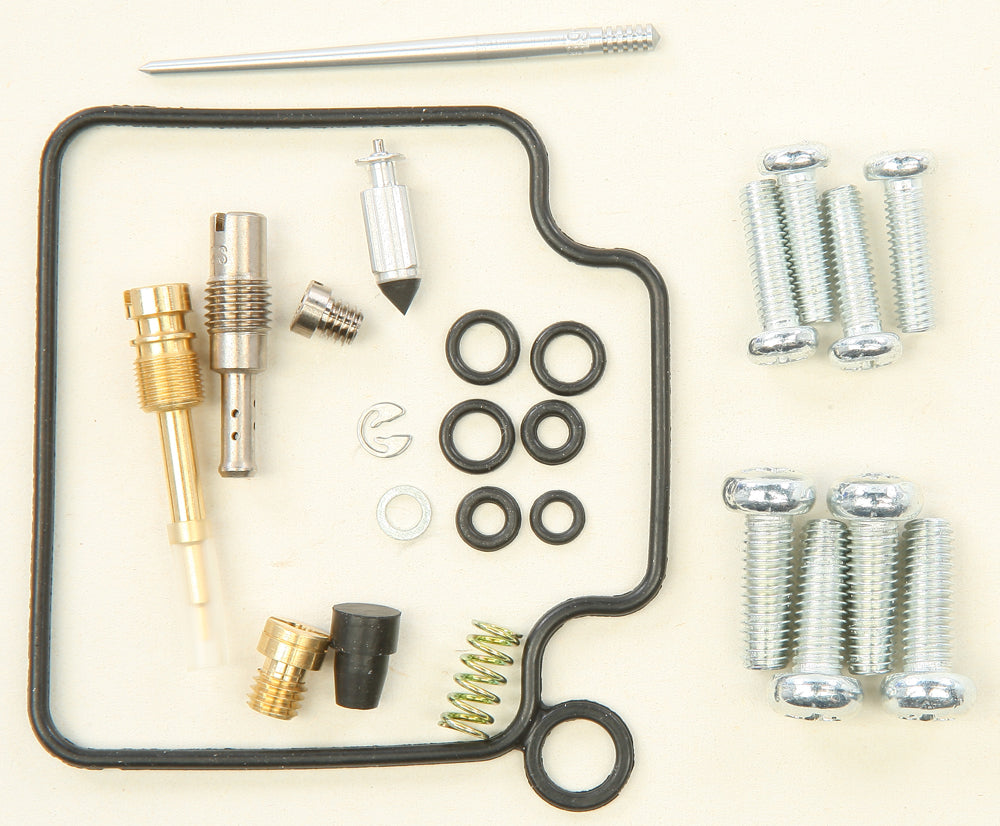 All Balls Carburetor Repair Kit 226-1210 for intake and fuel system, featuring gaskets and seals for motorcycle carburetor repair