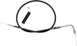 Motion Pro black vinyl idle cable 70-6096 for hydraulic control lines, showing the sturdy cable with black vinyl coating.