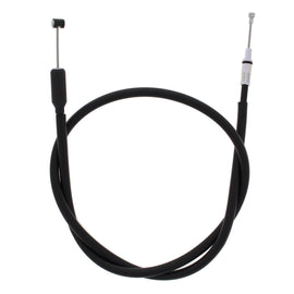 All Balls clutch cable 24-52027 for motorcycle, showing the black cable with metal fittings and protective outer layer.