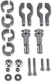 Acerbis universal handguard mounting kit with metal brackets and screws for motorcycle handguards.