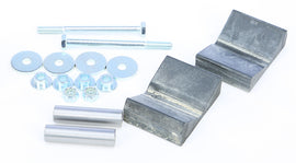 C&A Pro ski mount kit with carbide runners and mounting hardware for skis 150-206 cm, designed for snow sports equipment.