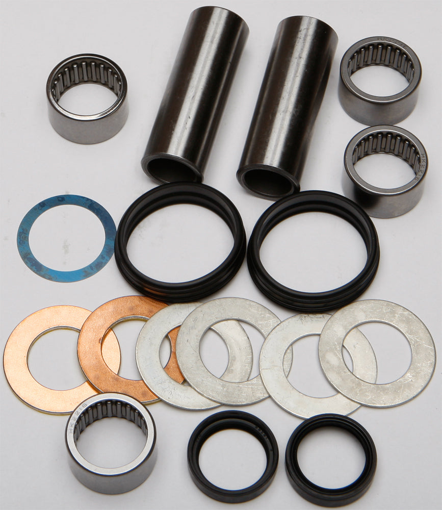 All Balls Swingarm Bearing Kit 22-81075 for motorcycle suspension, showing the bearing components and packaging.
