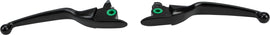 HardDrive black lever set for motorcycle, includes smooth clutch and brake levers, fits 2017-2020 models except Tri Glide, part 820-54343