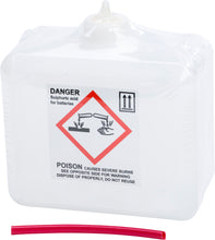 Load image into Gallery viewer, Fire Power non-sealed battery electrolyte pack, 25.4 oz (750cc), used for vehicle batteries, with clear liquid electrolyte visible.