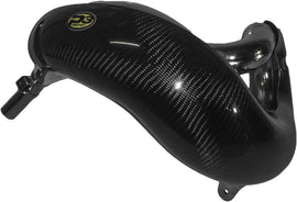 P3 Carbon Fiber P3 Pipe Guards for Beta 670-109064 exhaust system, showcasing sleek black carbon fiber finish with branding details.