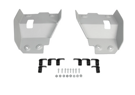 RIVAL POWERSPORTS USA curved rear A-arm guards made of alloy, designed for off-road vehicles, shown in the image.