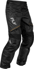 Fly Racing Patrol Over-Boot Pants in black and grey, size 46, featuring durable fabric and adjustable straps for motocross riding.