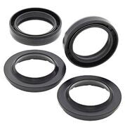 All Balls suspension fork and dust seal wiper kit 22-56174 shown, includes rubber seals and wipers for motorcycle forks.