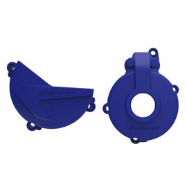 Polisport Plastics clutch and ignition kit in blue, including plastic covers and components for motorcycle or quad.